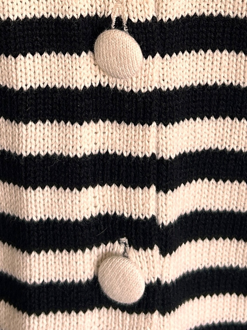 Universal Thread Black & White Striped Button-Front Cardigan NWOT X-Small - Picture 4 of 9